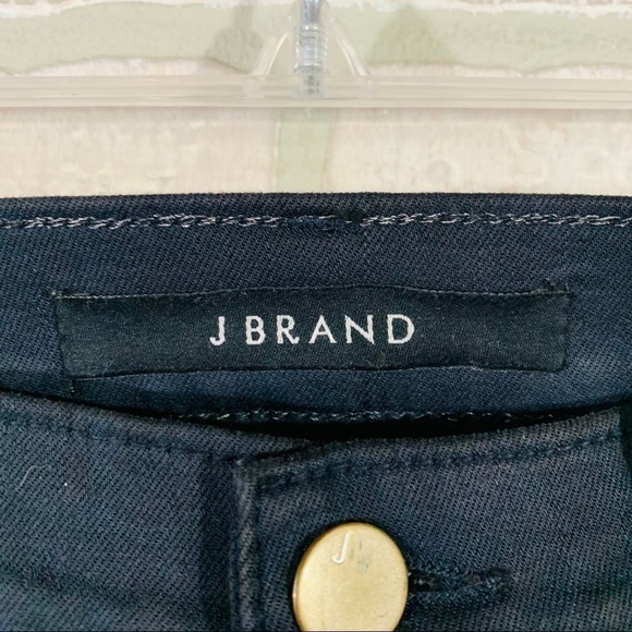J Brand Demented Black Raw Hem Skinny Jeans - Picture 8 of 13